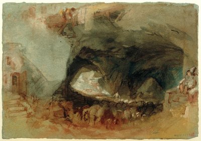 The Interior of a Cave near Saumur by Joseph Mallord William Turner